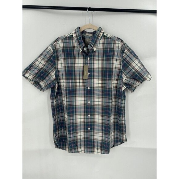 J.Crew Button Down Men Medium Colorful Plaid Classic Fit 100s 2 Ply Preppy Shirt - Picture 1 of 9
